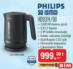 PHİLİPS HD9314/90 1.8 LT SU ISITICI KETTLE